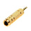 DaBeatz 3.5mm Stereo Male to 6.3 mm Stereo Female Adapter Converter (Gold)