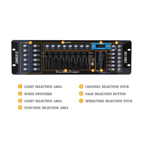 DaBeatz dmx 512 192 channel DJ Light Mixer