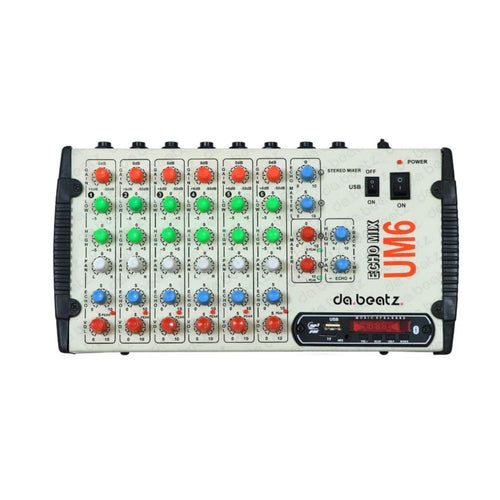 DaBeatz UM6 6-Channel Audio Mixer with USB