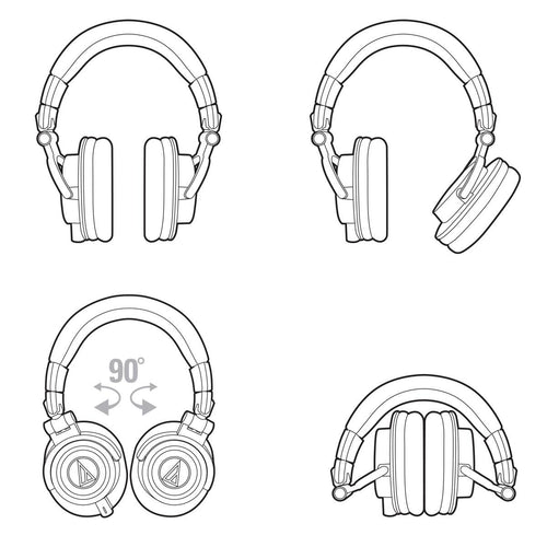 Audio- Technica ATH-M50x WH Headphones