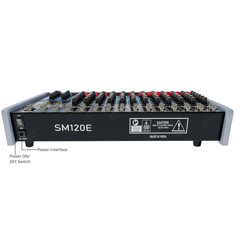 Dabeatz SM120E Professional 12 Channel Audio Mixer