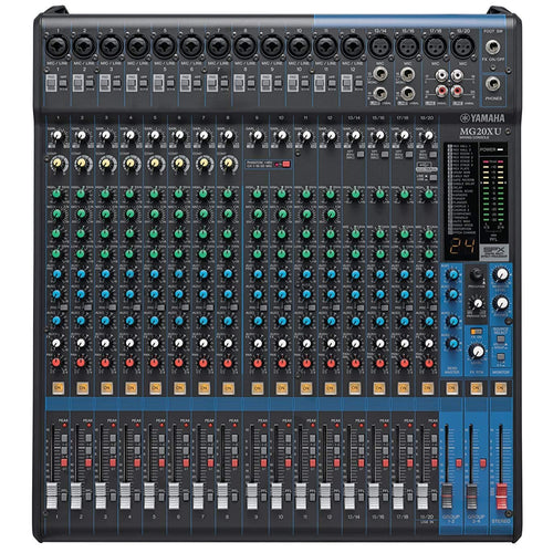 YAMAHA MG20XU Analog Mixer with built-in digital effects and USB (12 XLR + 4 Stereo + Effects + USB)