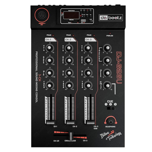 DaBeatz DJ-626U 3-Channel mixer