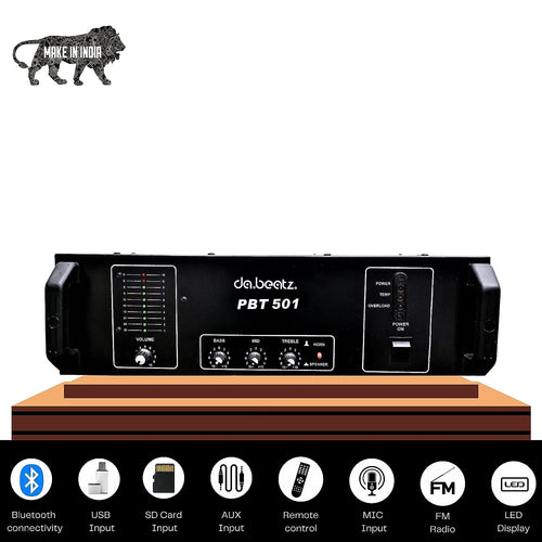 डीजे, स्टूडियो और विद्युतीकरण लाइव प्रदर्शन के लिए DaBeatz प्रोफेशनल पावर एम्पलीफायर PBT501