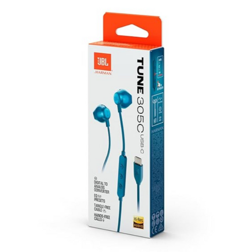 JBL Tune 305 Earphone Blue